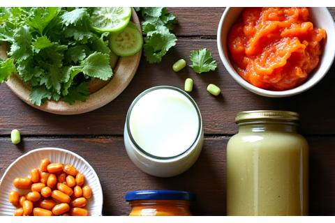 Image of probiotic supplements and fermented foods.