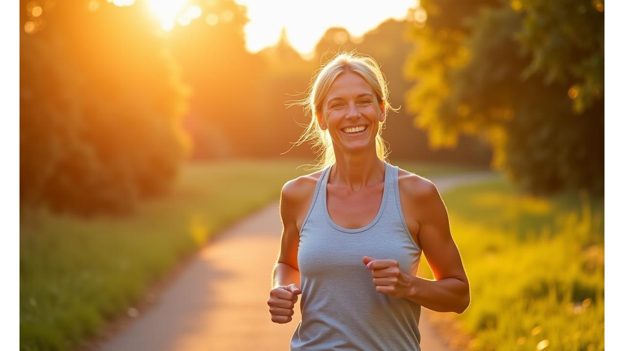 Person looking refreshed and energetic outdoors, symbolizing a vitality reset